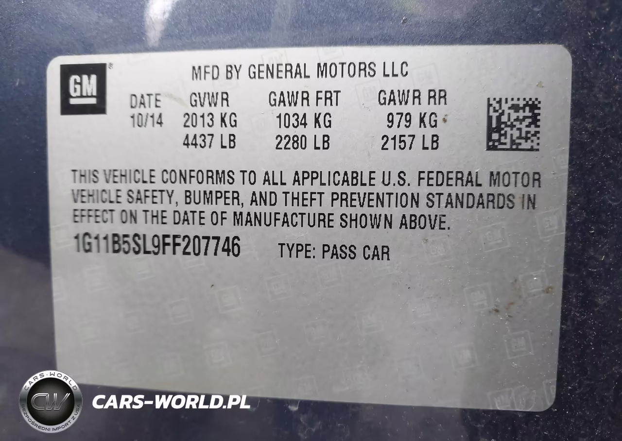 2015 Chevrolet Malibu Ls VIN:1G11B5SL9FF207746 - 9