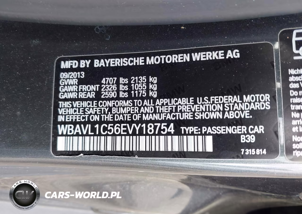 2014 BMW X1 xDrive28I VIN:WBAVL1C56EVY18754 - 9