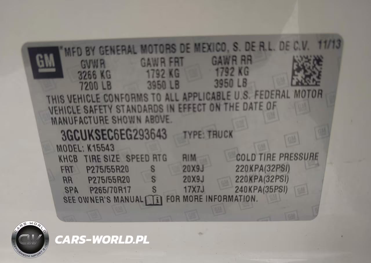 2014 Chevrolet Silverado 1500 Ltz VIN:3GCUKSEC6EG293643 - 9