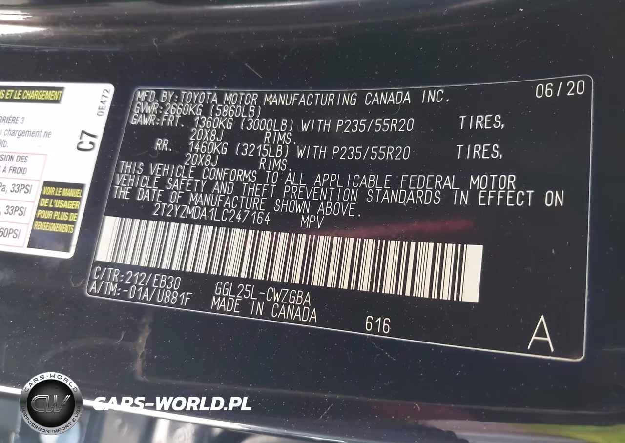 2020 Lexus Rx 350 F Sport Performance VIN:2T2YZMDA1LC247164 - 9
