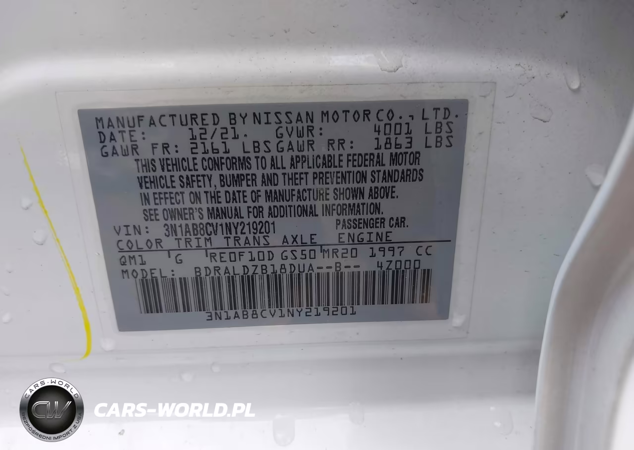 2022 Nissan Sentra Sv Xtronic Cvt VIN:3N1AB8CV1NY219201 - 9