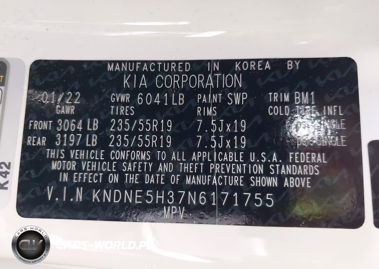 2022 Kia Carnival Mpv Sx Prestige VIN:KNDNE5H37N6171755 - 9