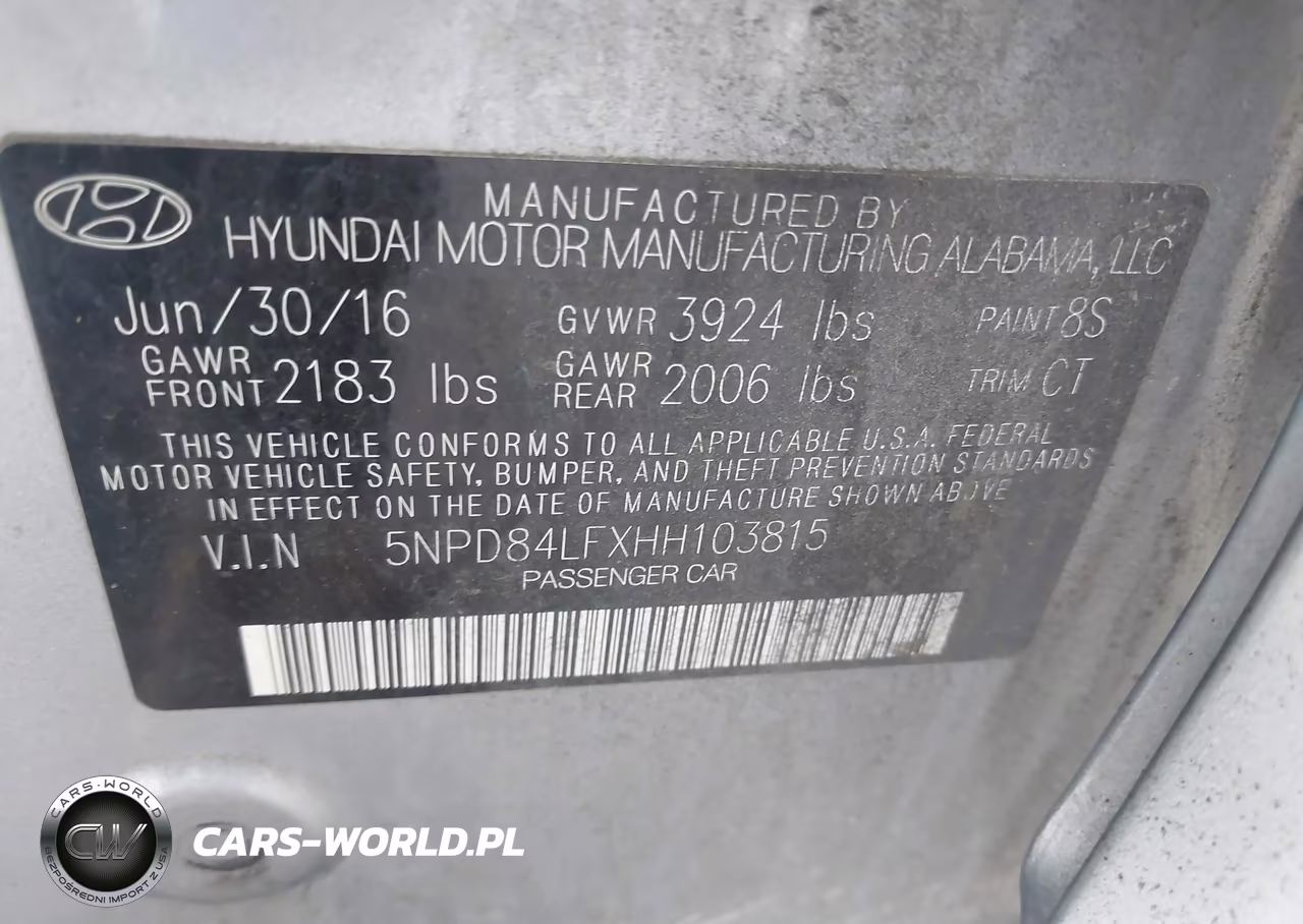 2017 Hyundai Elantra Limited VIN:5NPD84LFXHH103815 - 9