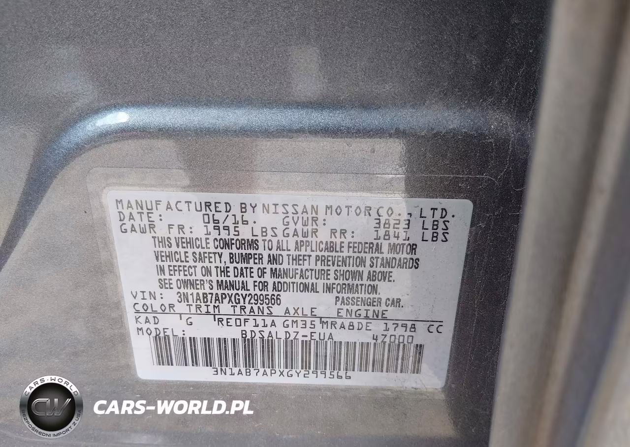 2016 Nissan Sentra Sv VIN:3N1AB7APXGY299566 - 9