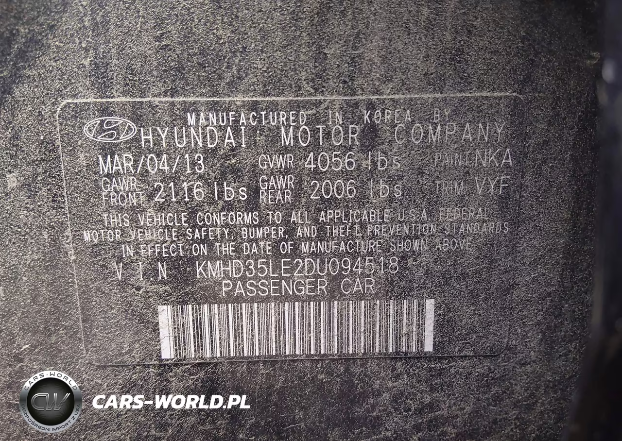 2013 Hyundai Elantra Gt VIN:KMHD35LE2DU094518 - 9