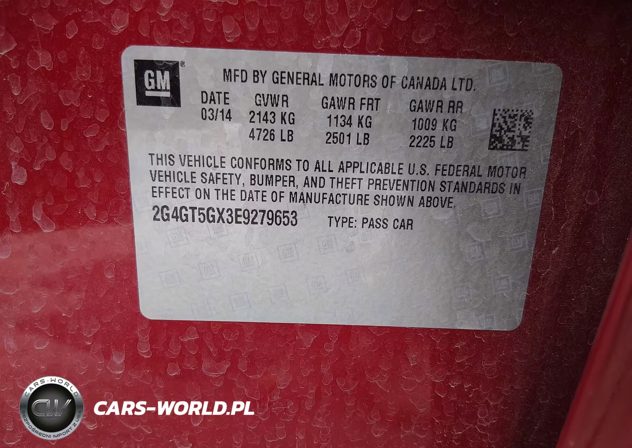 2014 Buick Regal Gs VIN:2G4GT5GX3E9279653 - 9