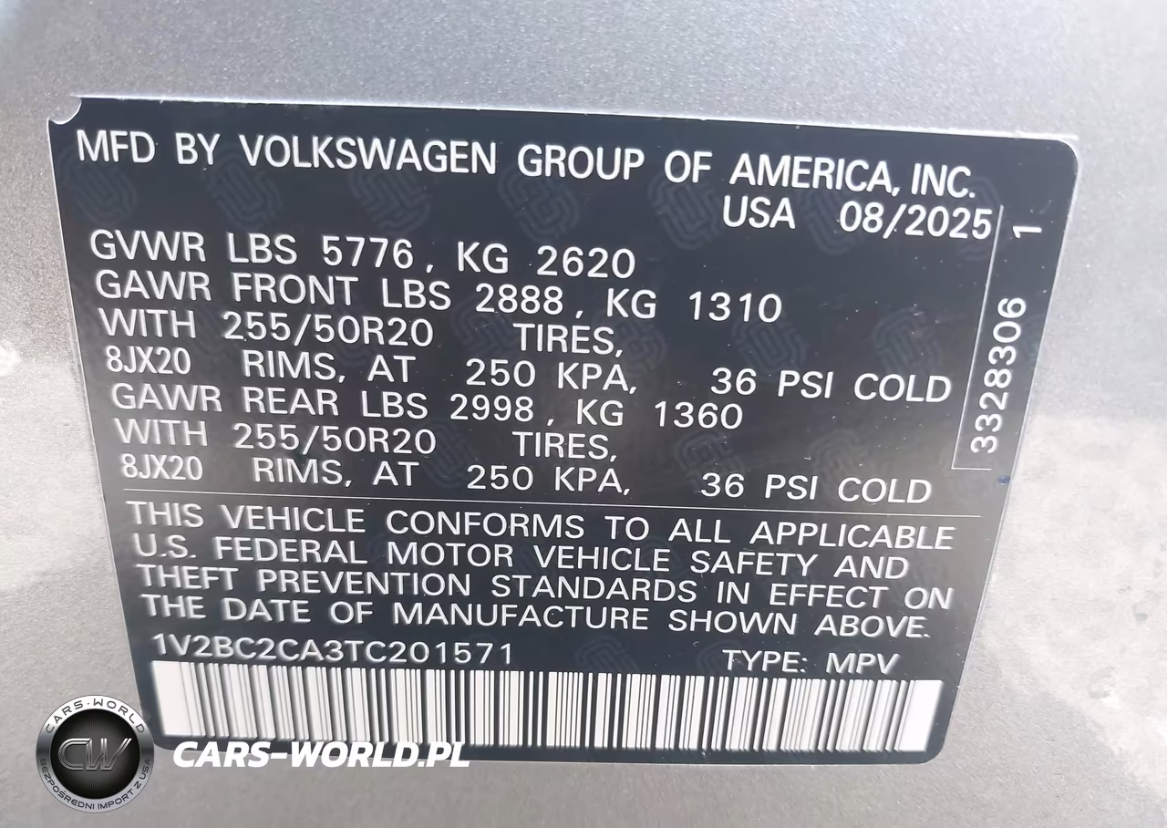 2026 Volkswagen Atlas Cross Sport Sel VIN:1V2BC2CA3TC201571 - 9