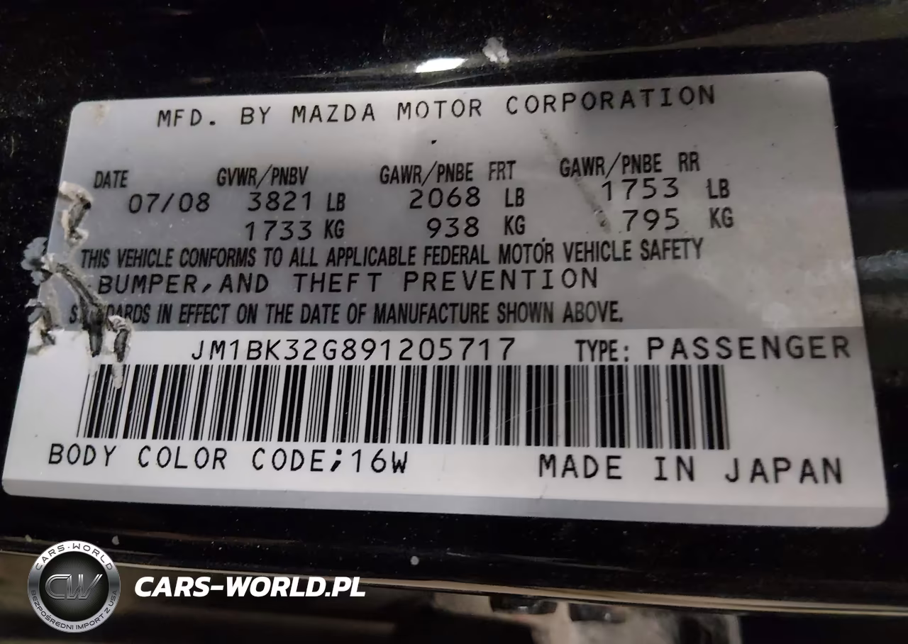 2009 Mazda Mazda3 I VIN:JM1BK32G891205717 - 9