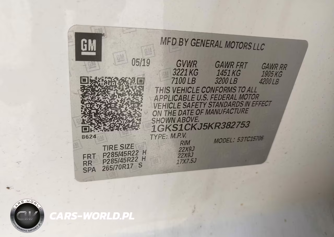 2019 GMC Yukon Denali VIN:1GKS1CKJ5KR382753 - 9