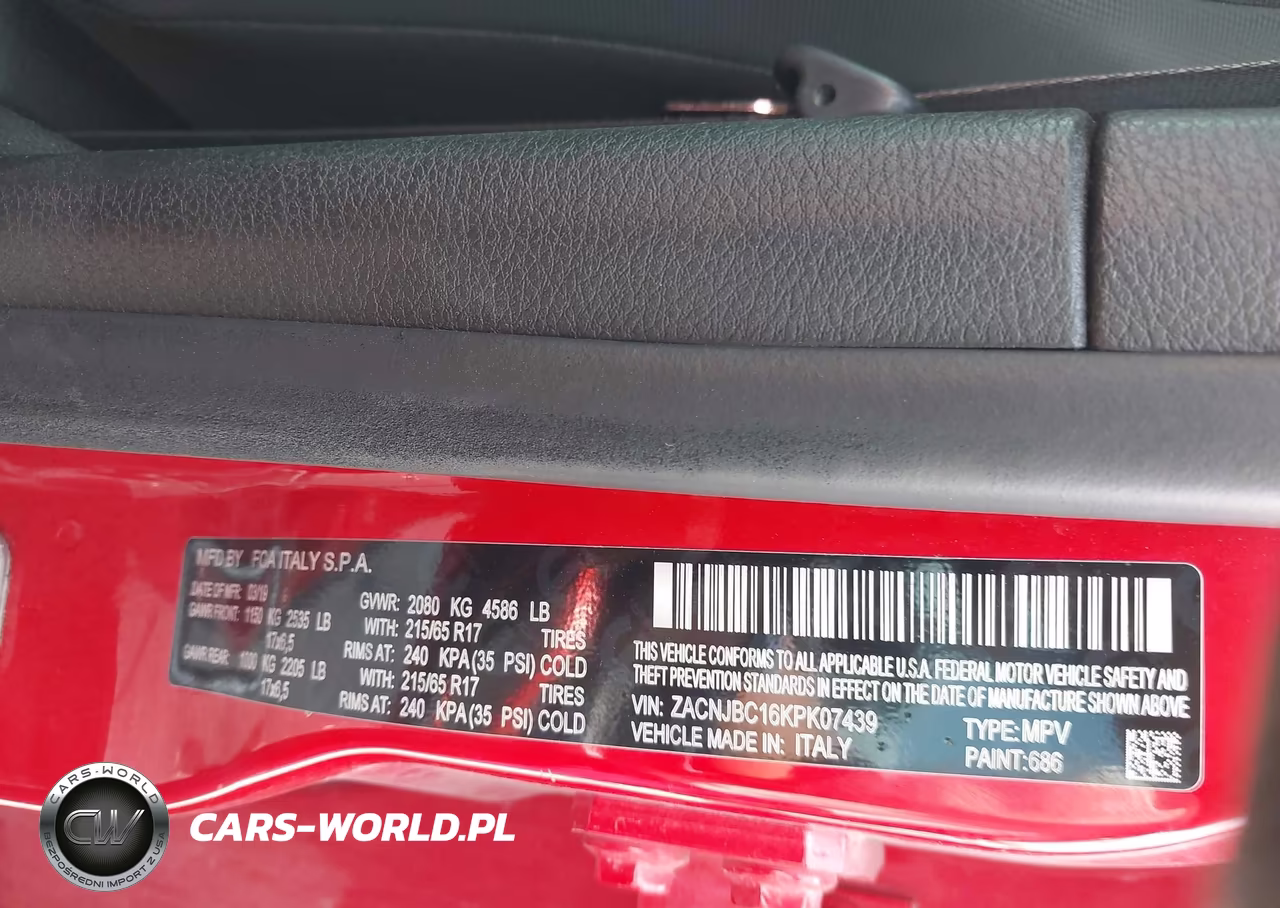2019 Jeep Renegade Trailhawk 4X4 VIN:ZACNJBC16KPK07439 - 9