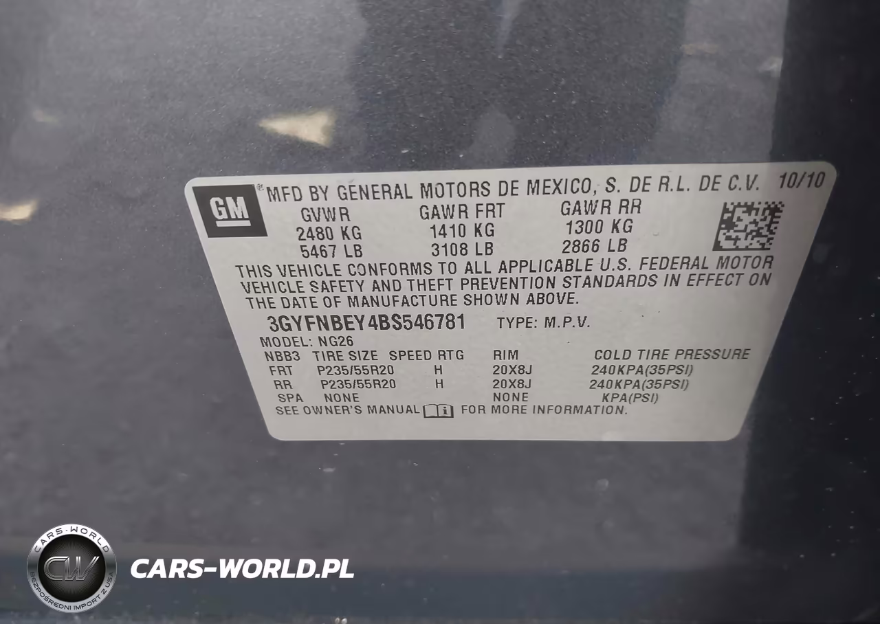 2011 Cadillac Srx Performance Collection VIN:3GYFNBEY4BS546781 - 9