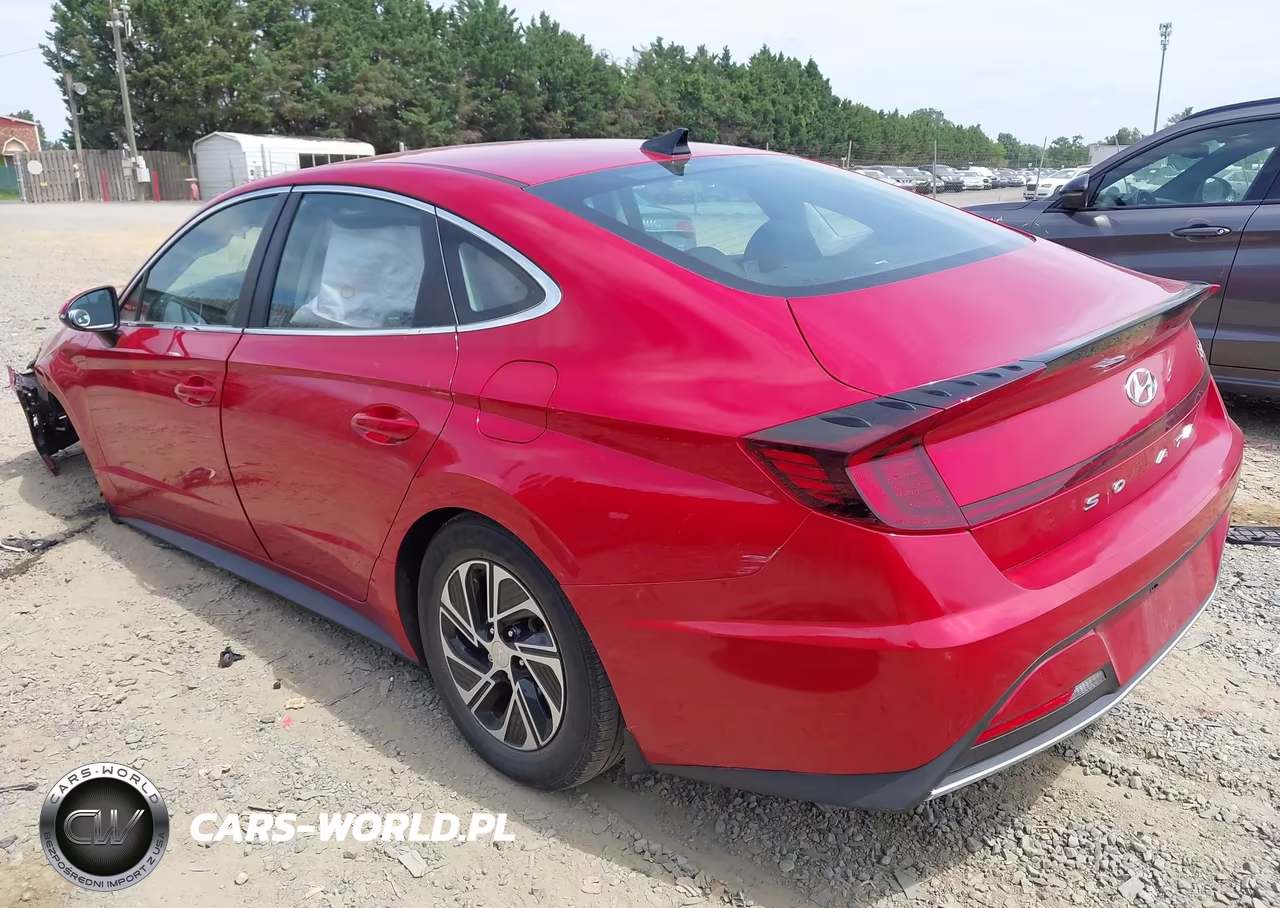 2021 Hyundai Sonata Blue VIN:KMHL24JJ0MA020671 - 3