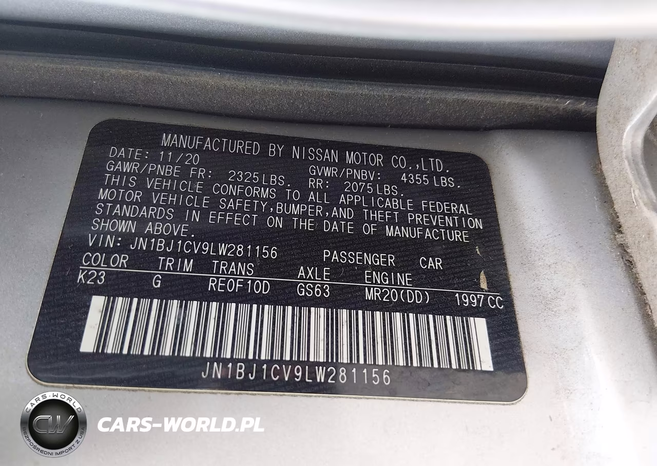 2020 Nissan Rogue Sport Sv Fwd Xtronic Cvt VIN:JN1BJ1CV9LW281156 - 9