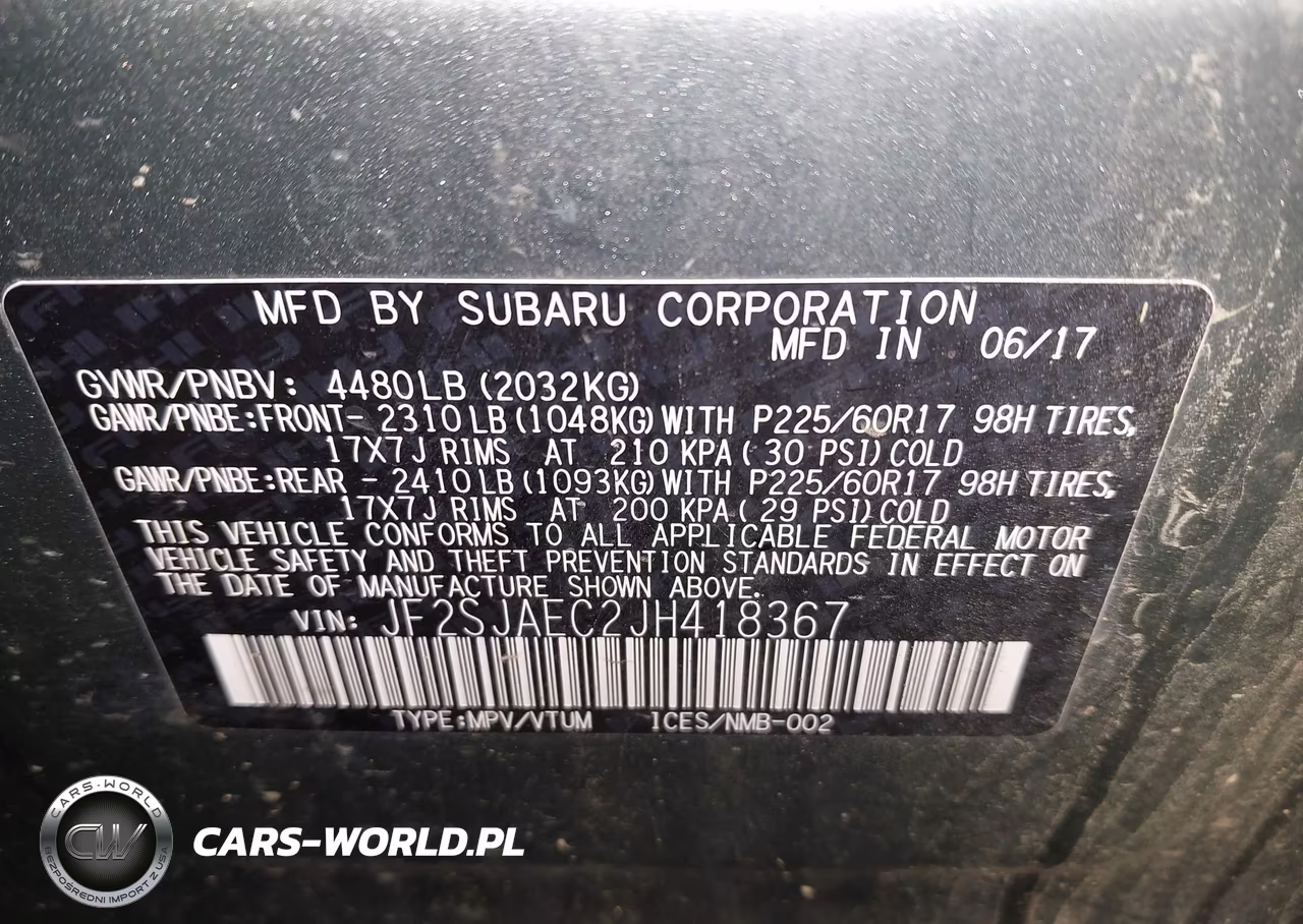 2018 Subaru Forester 2.5I Premium VIN:JF2SJAEC2JH418367 - 9