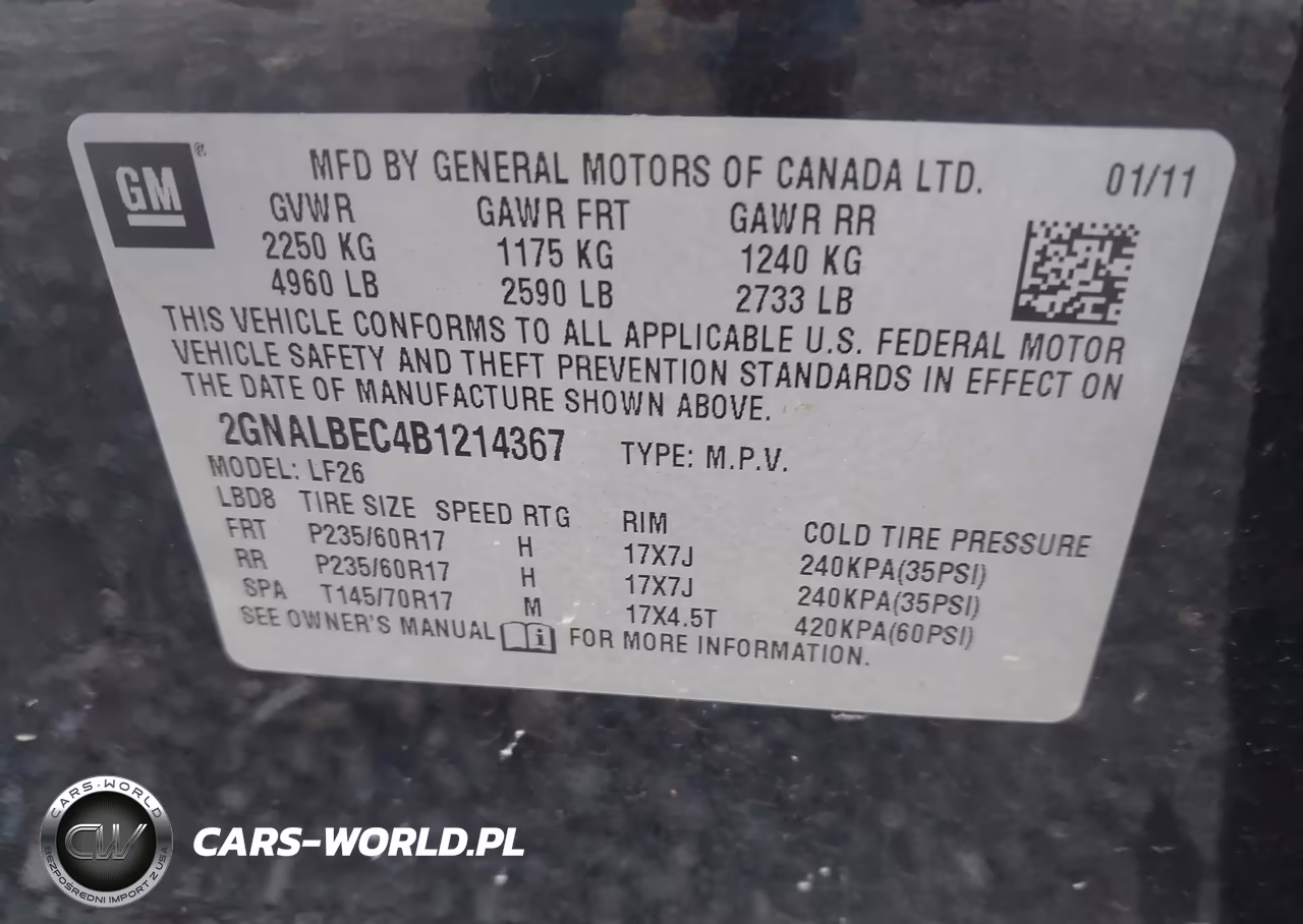 2011 Chevrolet Equinox Ls VIN:2GNALBEC4B1214367 - 9