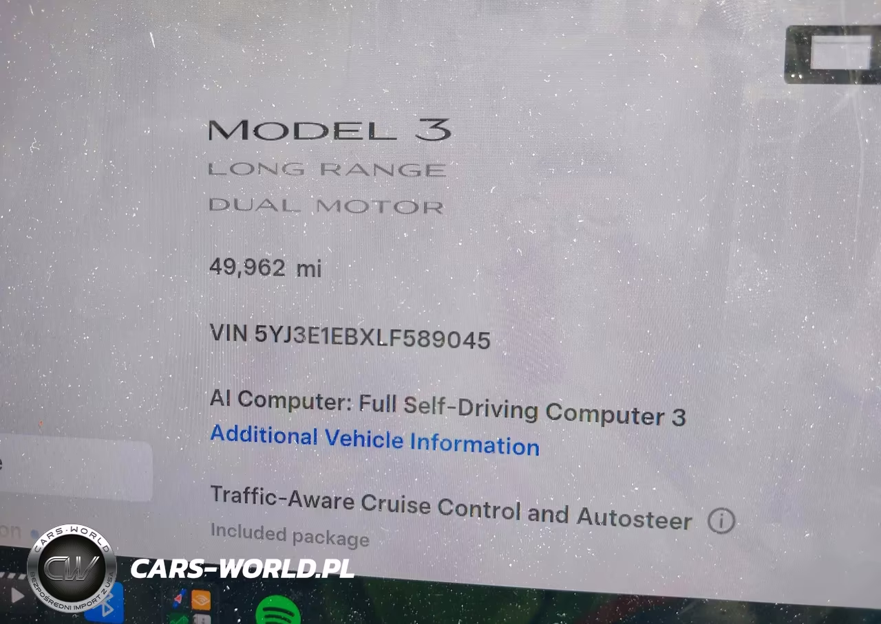 2020 Tesla Model 3 Long Range Dual Motor All-Wheel Drive VIN:5YJ3E1EBXLF589045 - 15
