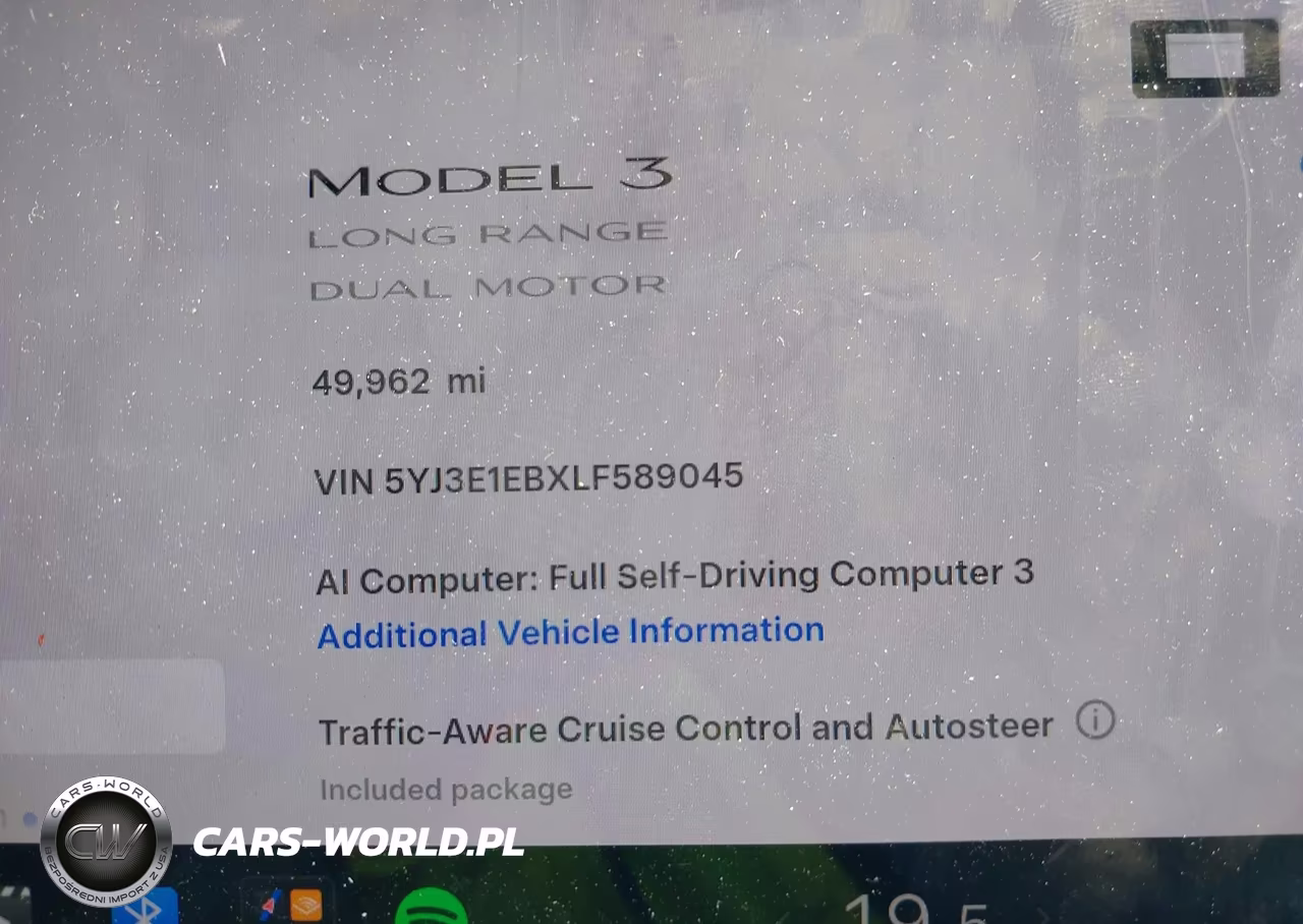 2020 Tesla Model 3 Long Range Dual Motor All-Wheel Drive VIN:5YJ3E1EBXLF589045 - 9