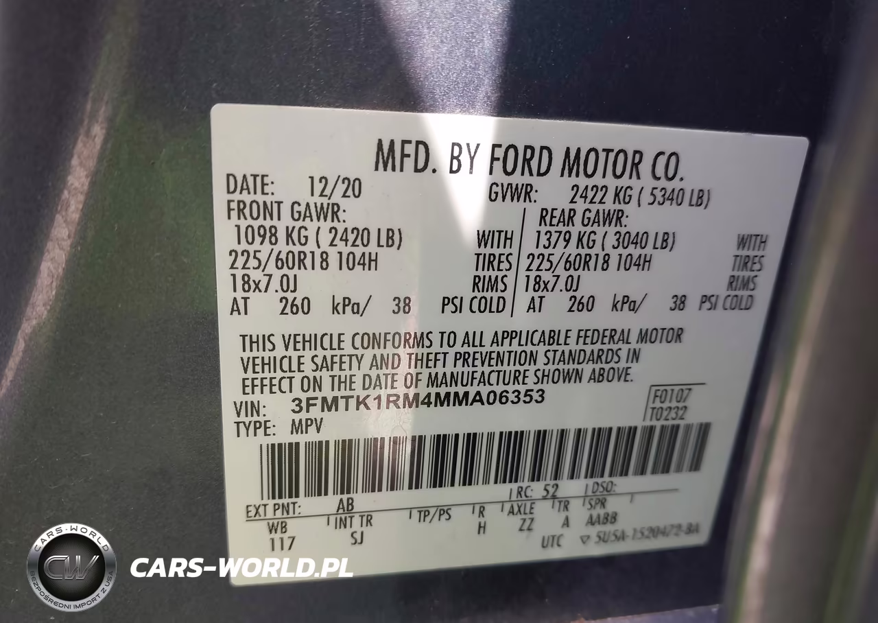 2021 Ford Mustang Mach-E Select VIN:3FMTK1RM4MMA06353 - 9