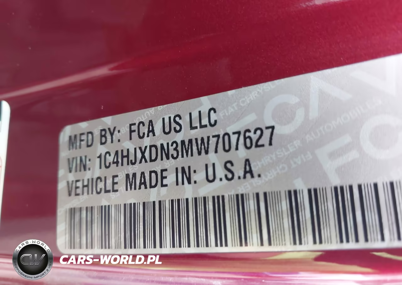 2021 Jeep Wrangler Unlimited Sport S 4X4 VIN:1C4HJXDN3MW707627 - 9