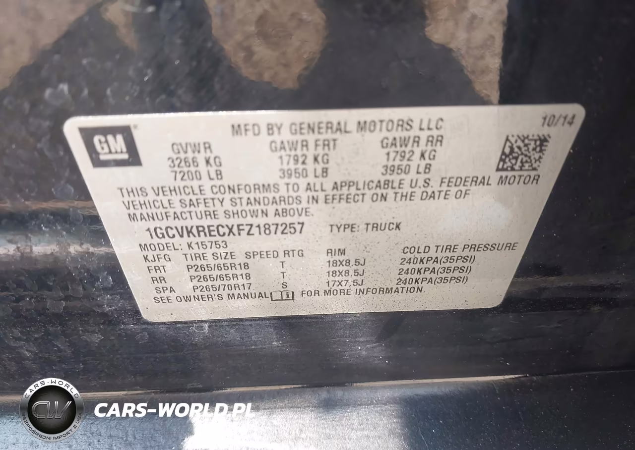 2015 Chevrolet Silverado K1500 Lt VIN:1GCVKRECXFZ187257 - 9