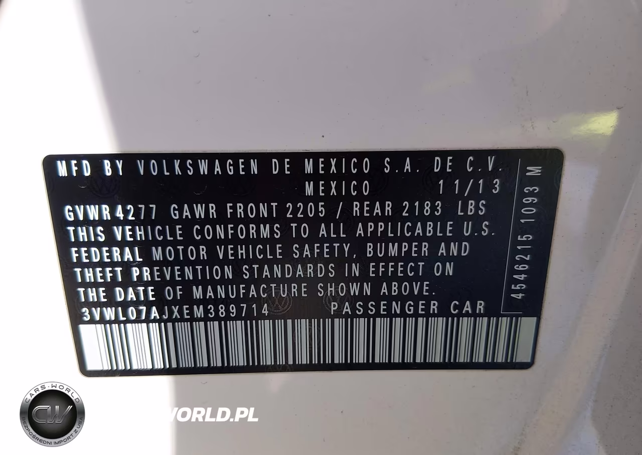 2014 Volkswagen Jetta 1.8T Sel VIN:3VWL07AJXEM389714 - 9