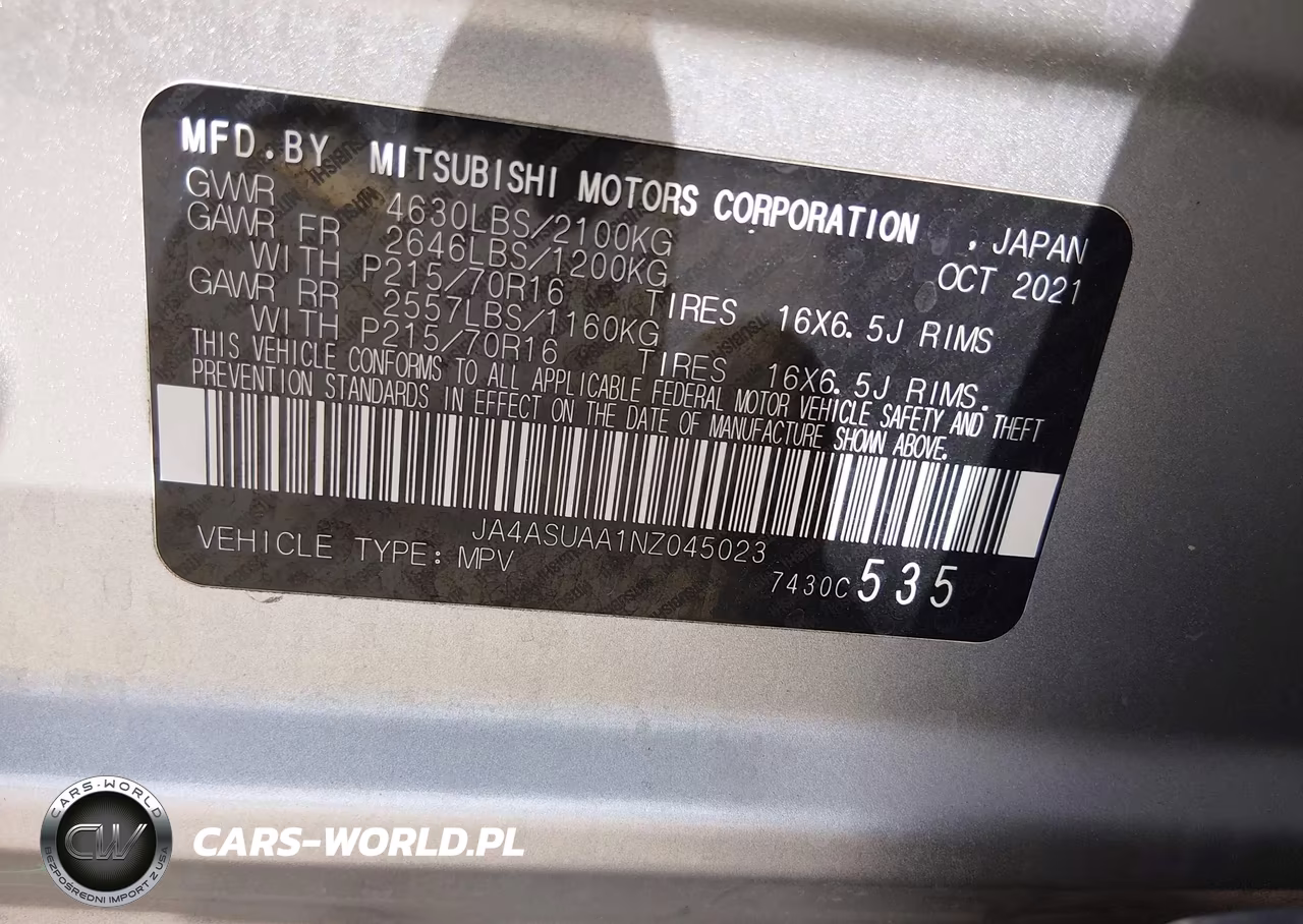 2022 Mitsubishi Eclipse Cross Es VIN:JA4ASUAA1NZ045023 - 9