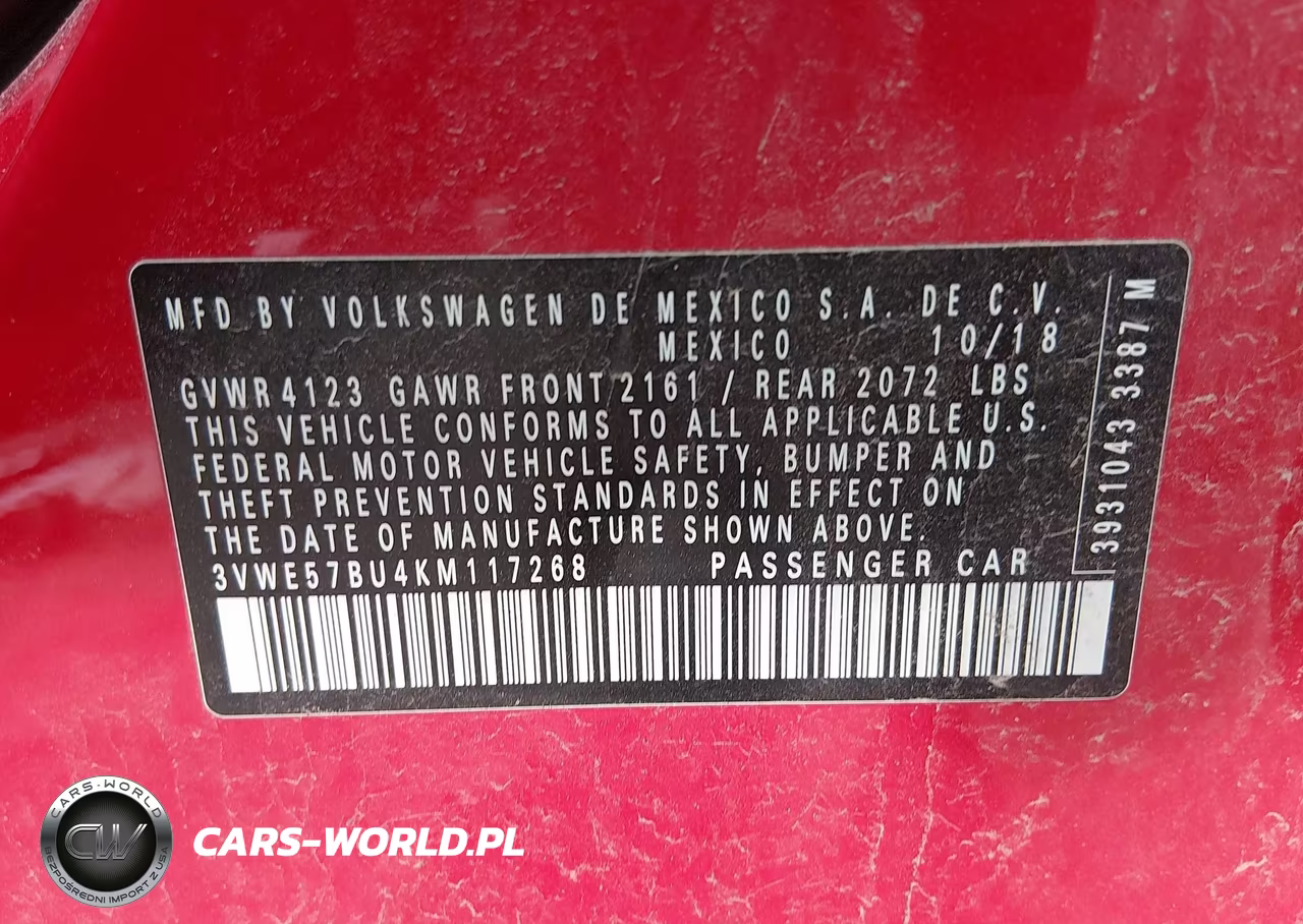 2019 Volkswagen Jetta 1.4T Sel VIN:3VWE57BU4KM117268 - 9