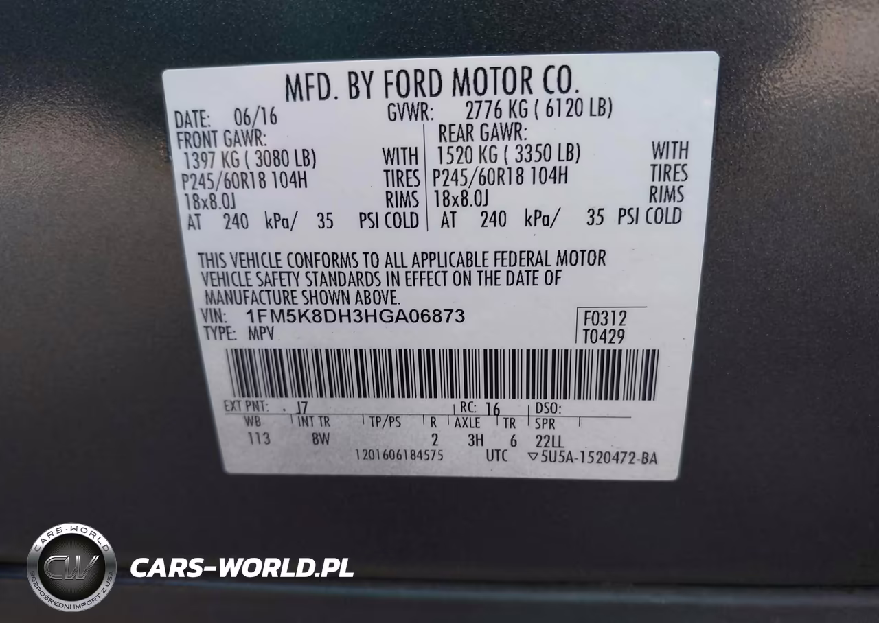 2017 Ford Explorer Xlt VIN:1FM5K8DH3HGA06873 - 9