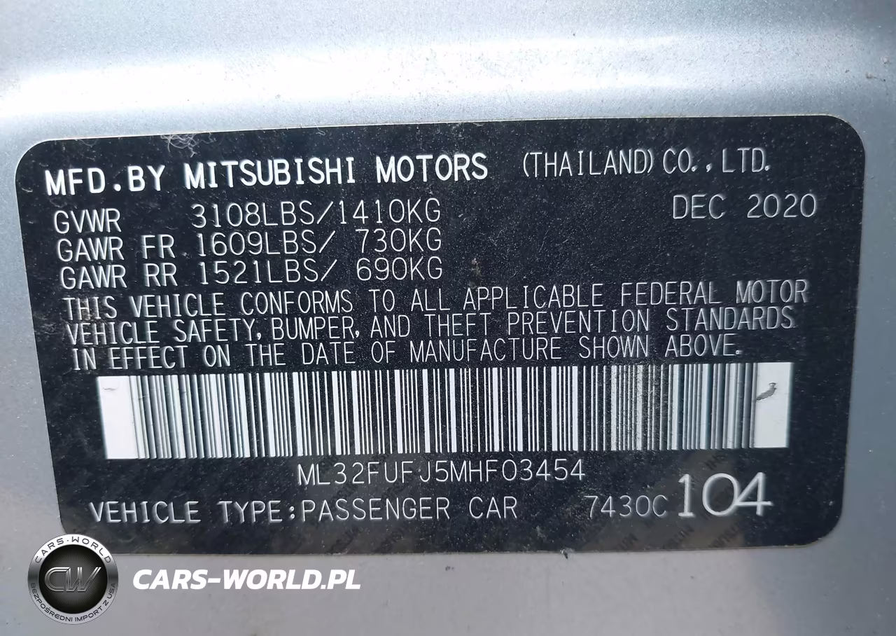 2021 Mitsubishi Mirage G4 Carbonite Edition-Es-Le VIN:ML32FUFJ5MHF03454 - 9