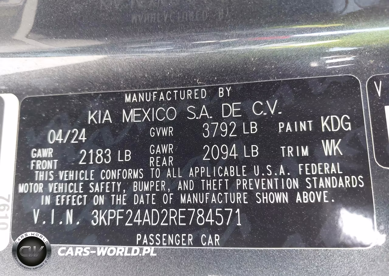 2024 Kia Forte Lxs VIN:3KPF24AD2RE784571 - 9