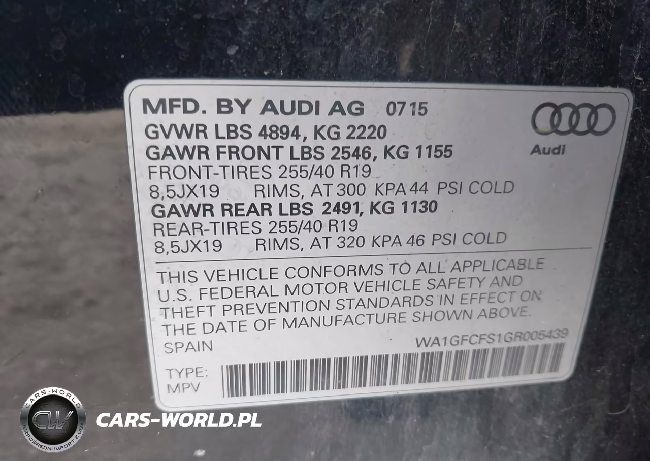 2016 Audi Q3 2.0T Premium Plus VIN:WA1GFCFS1GR005439 - 9