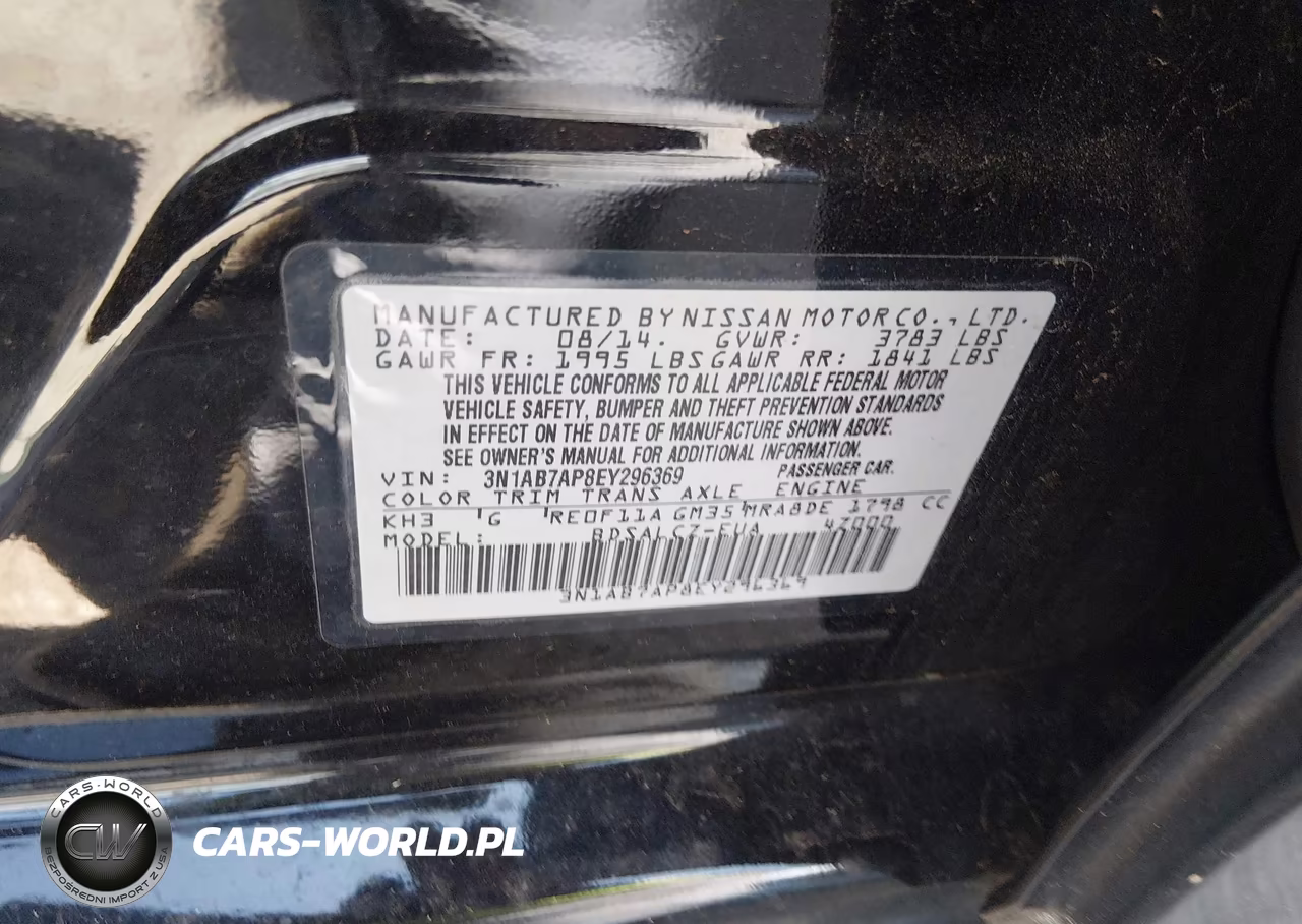 2014 Nissan Sentra Fe+ S VIN:3N1AB7AP8EY296369 - 9