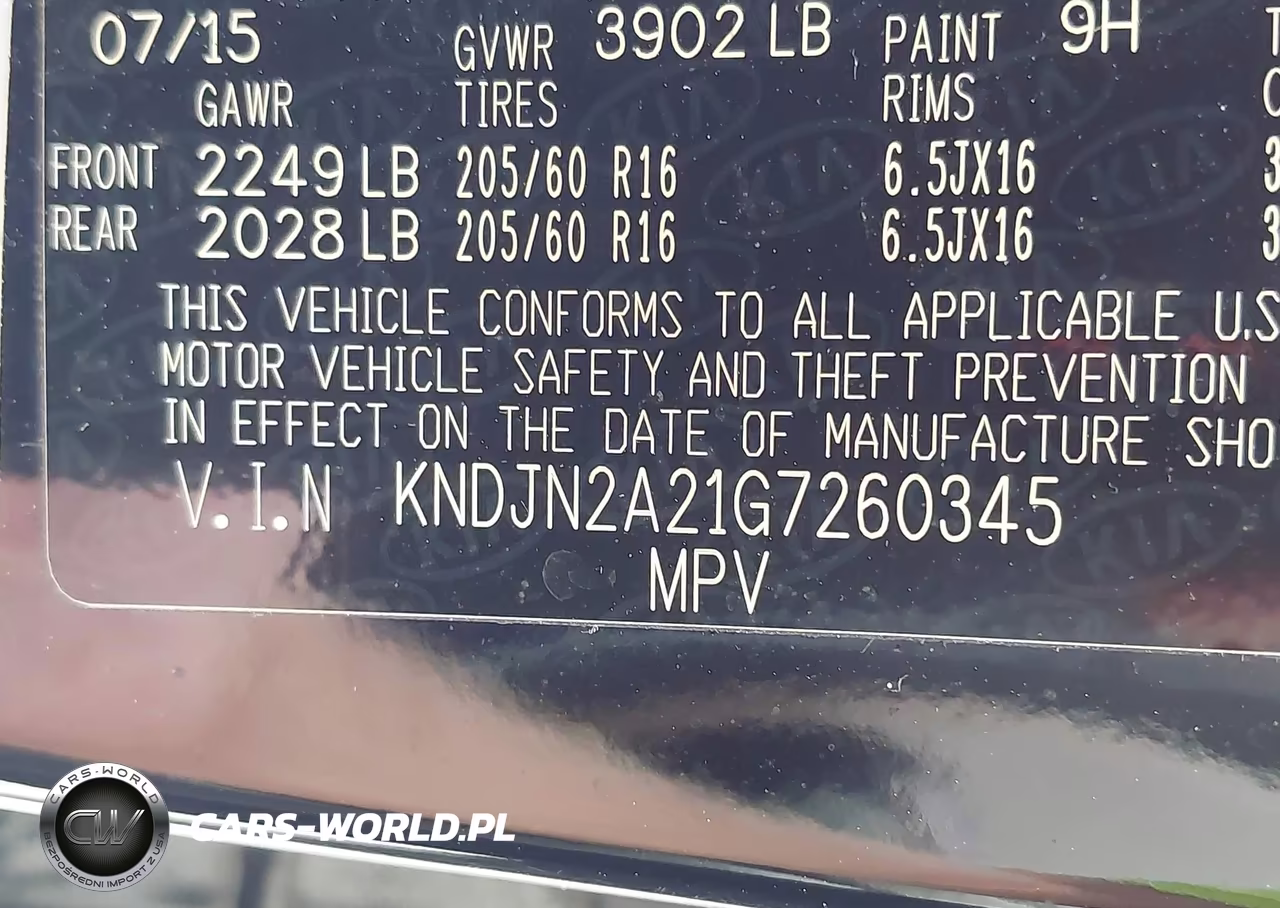 2016 Kia Soul VIN:KNDJN2A21G7260345 - 9
