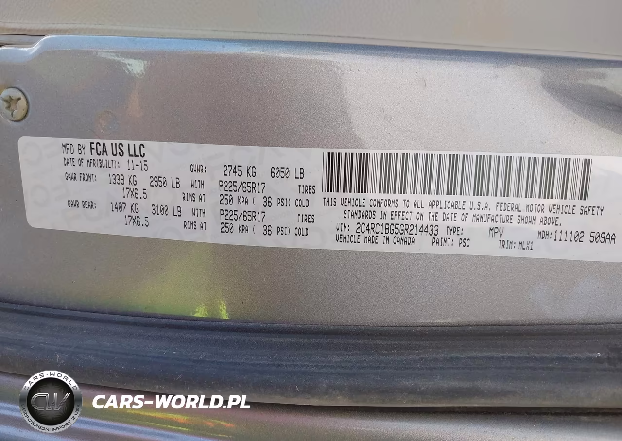 2016 Chrysler Town & Country Touring VIN:2C4RC1BG5GR214433 - 9