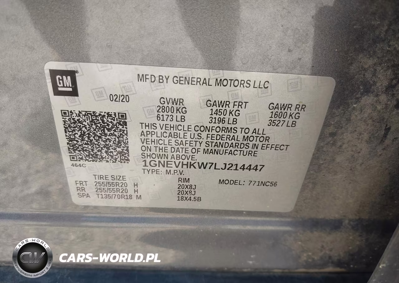2020 Chevrolet Traverse Awd Lt Leather VIN:1GNEVHKW7LJ214447 - 9