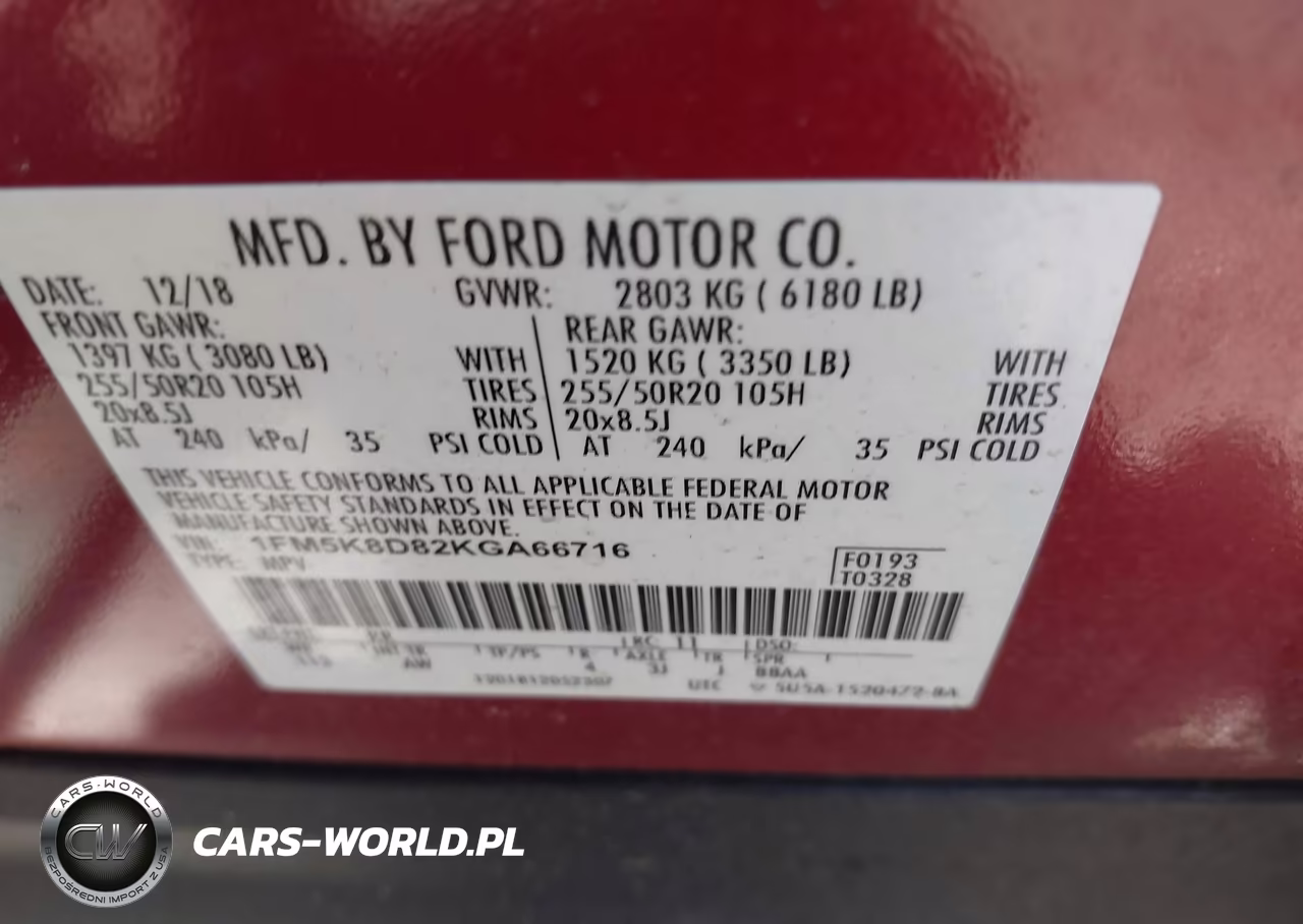 2019 Ford Explorer Xlt VIN:1FM5K8D82KGA66716 - 9