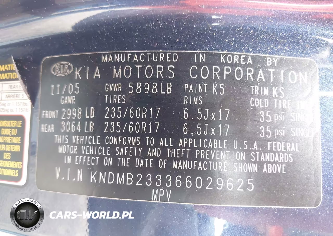 2006 Kia Sedona Ex-Lx VIN:KNDMB233366029625 - 9