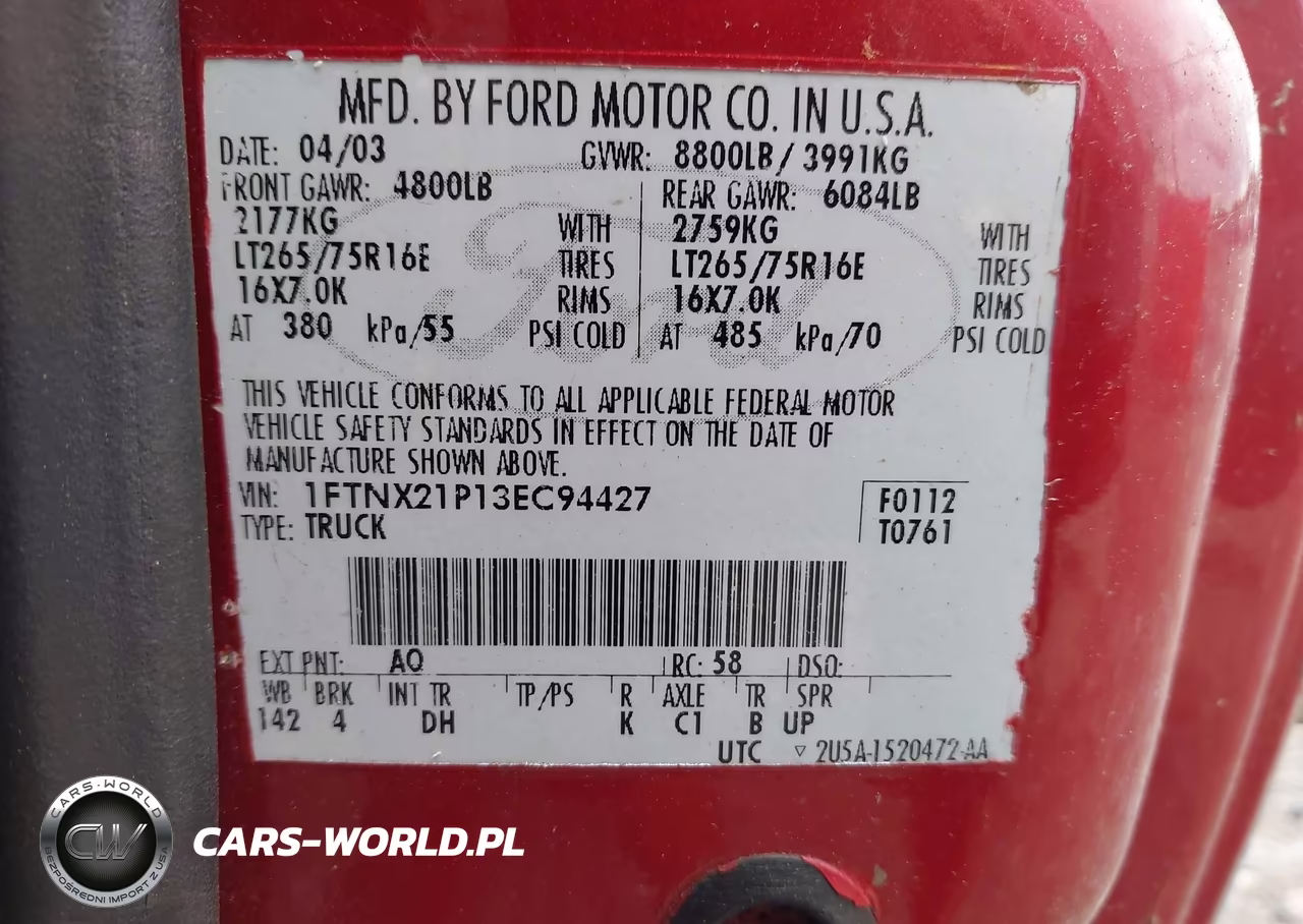 2002 Ford F-250 Lariat-Xl-Xlt VIN:1FTNX21L92EB49552 - 9