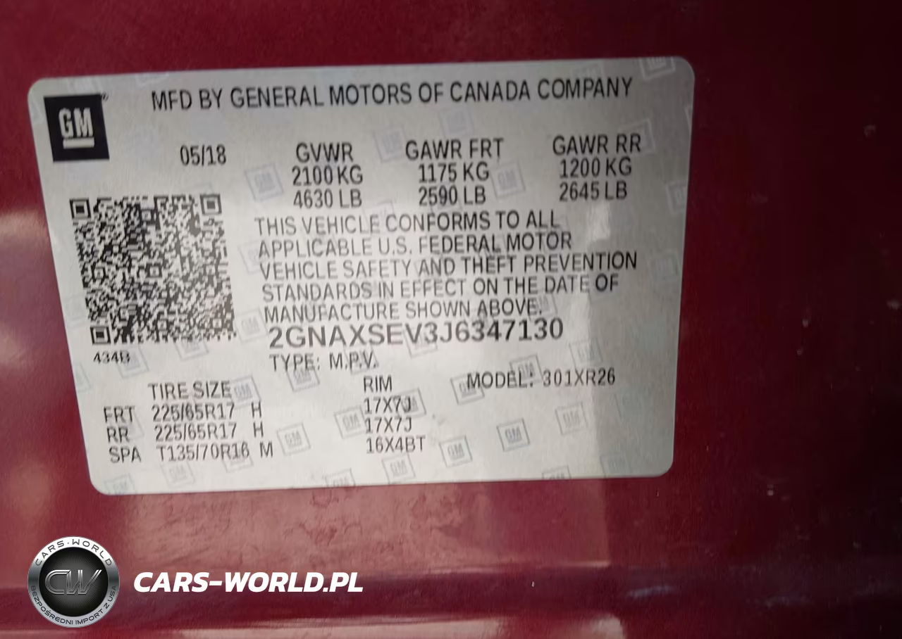 2018 Chevrolet Equinox Lt VIN:2GNAXSEV3J6347130 - 9
