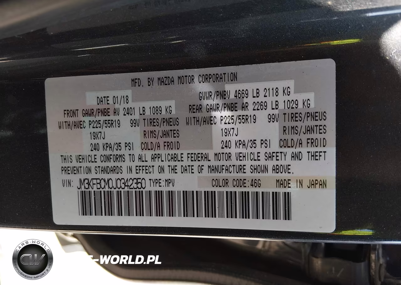 2018 Mazda Cx-5 Touring VIN:JM3KFBCM0J0342350 - 9