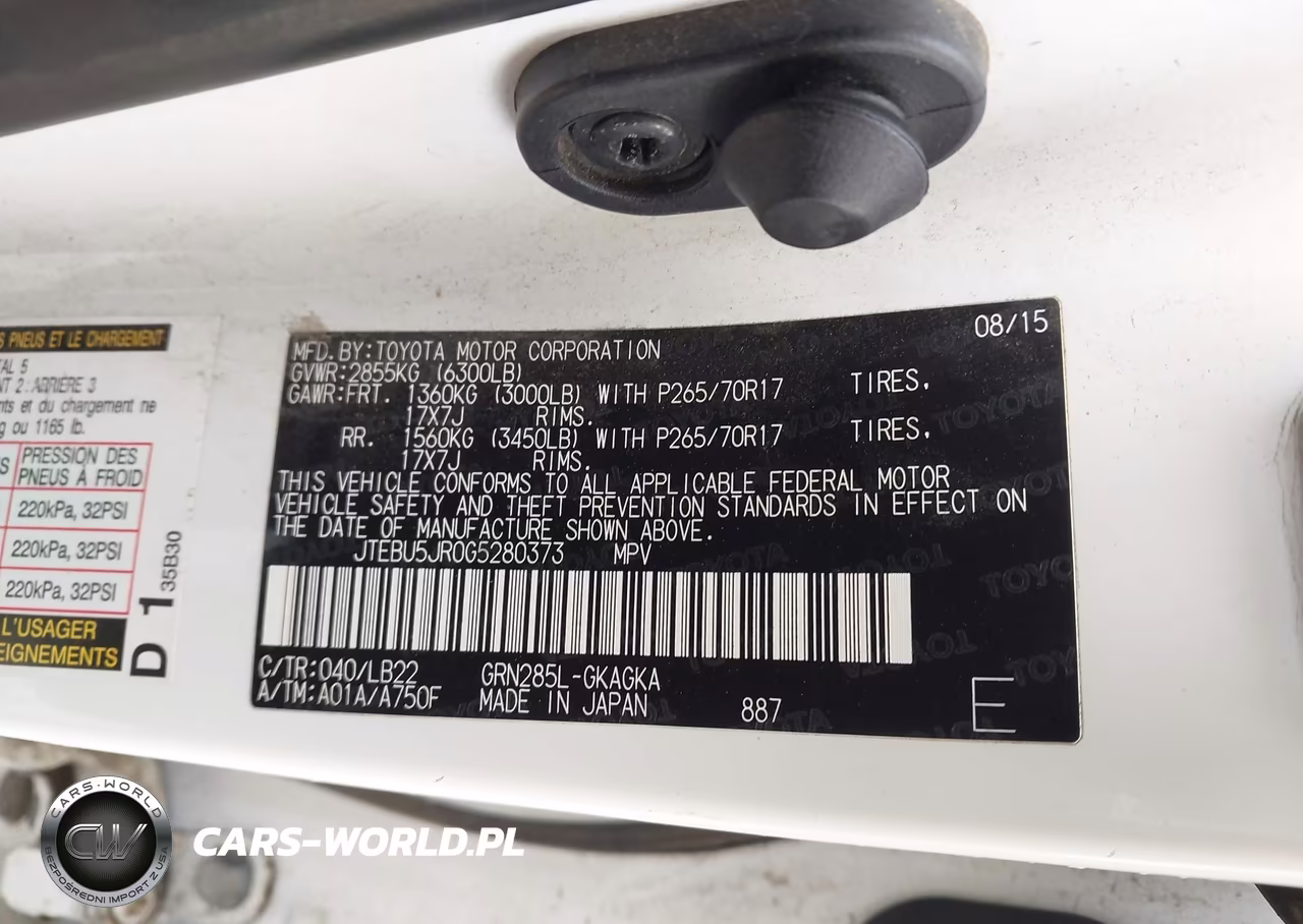 2016 Toyota 4Runner Sr5 Premium VIN:JTEBU5JR0G5280373 - 9