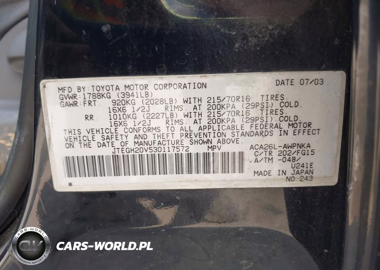 2003 Toyota Rav4 VIN:JTEGH20V530117572 - 9