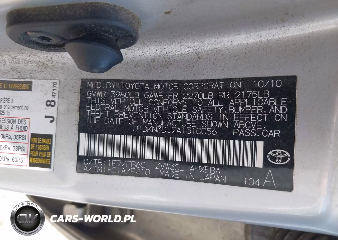 2010 Toyota Prius Ii VIN:JTDKN3DU2A1310056 - 9