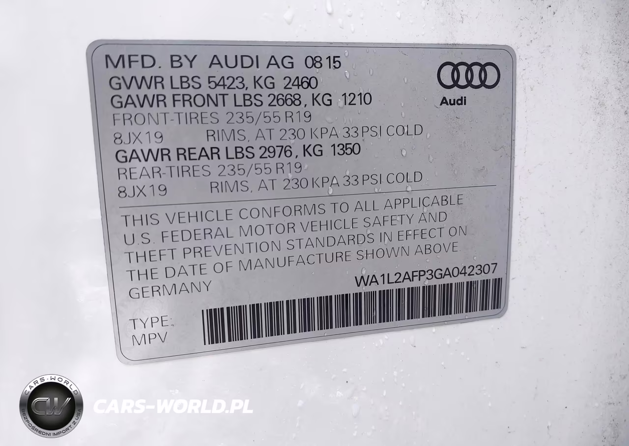 2016 Audi Q5 2.0T Premium VIN:WA1L2AFP3GA042307 - 9