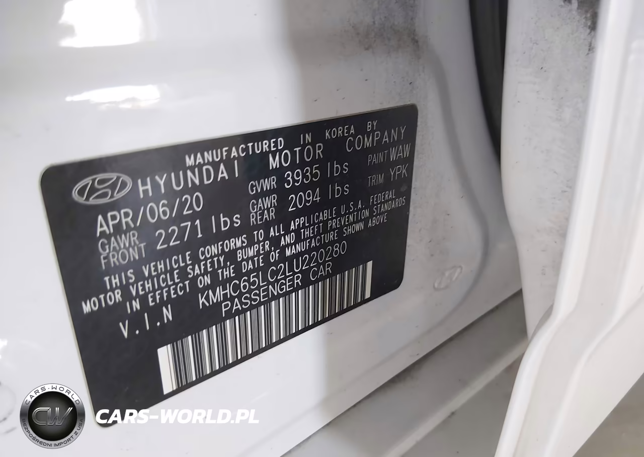2020 Hyundai Ioniq Hybrid Blue VIN:KMHC65LC2LU220280 - 9