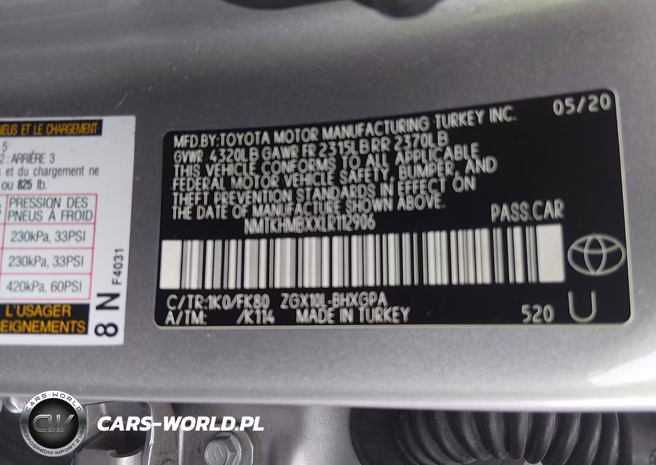 2020 Toyota C-Hr Xle VIN:NMTKHMBXXLR112906 - 9