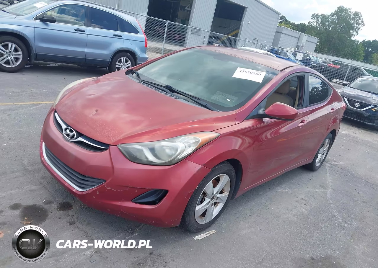 2013 Hyundai Elantra Gls VIN:5NPDH4AE3DH264284 - 2