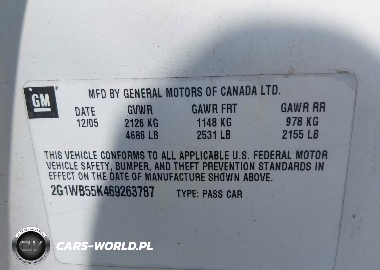 2006 Chevrolet Impala Ls VIN:2G1WB55K469263787 - 9