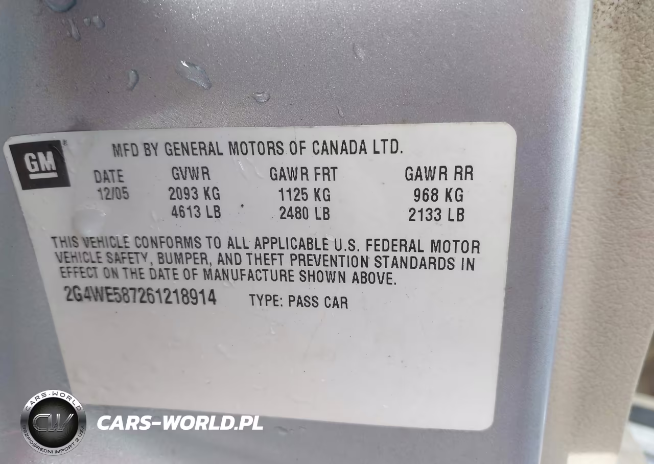 2006 Buick Lacrosse Cxs VIN:2G4WE587261218914 - 9