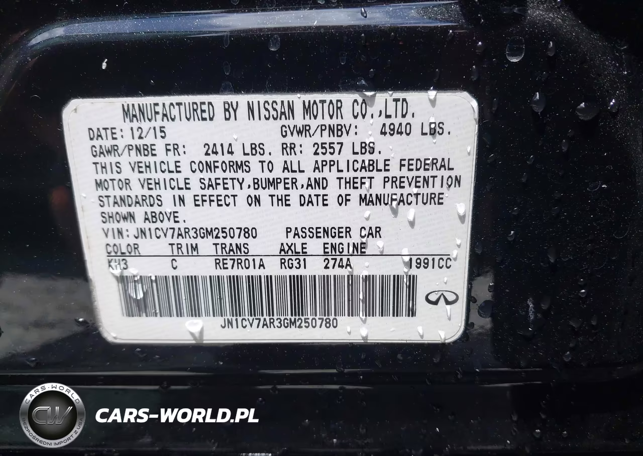 2016 Infiniti Q50 2.0T Premium VIN:JN1CV7AR3GM250780 - 9